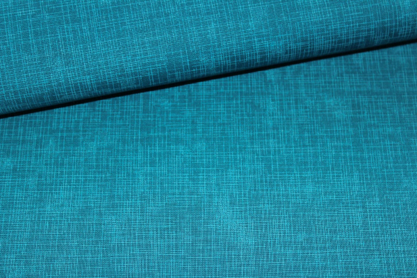 Designerbaumwollstoff Quilters Linen - Peacock  (10 cm)